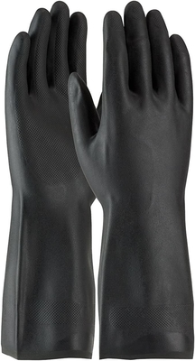 22 Mil Neoprene Chemical Gloves Flock alineado 13 avanza lentamente los guantes de goma de la mano del neopreno