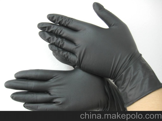 trabajo eléctrico del nitrilo del gramo 5g del guante del negro del nitrilo de los guantes disponibles del examen