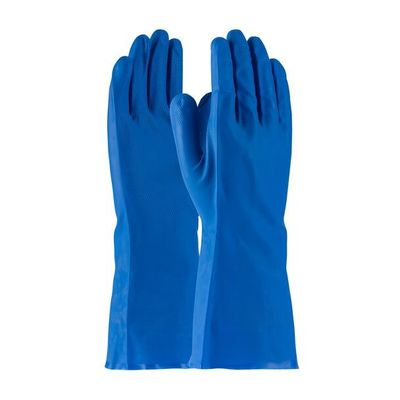 Guantes protectores industriales de 15 mil de grosor, cómodos de usar, que garantizan seguridad y confort durante las tareas industriales.