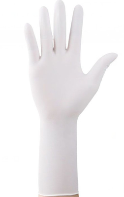 12 pulgadas del guante disponible del nitrilo del nitrilo de guantes azules impermeables médicos del examen