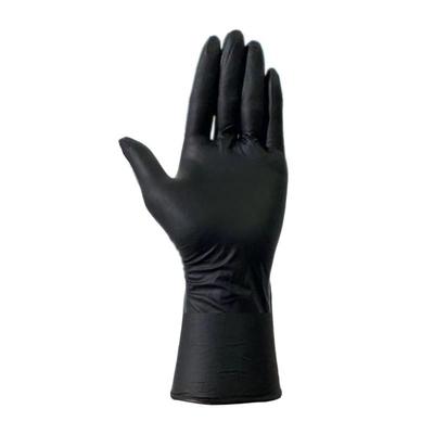 12 pulgadas del guante disponible del nitrilo del nitrilo de guantes azules impermeables médicos del examen