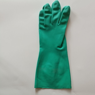 El uso del trabajo de 18 Mil Chemical Gloves Nitrile Industrial se reunió alineando el guante del nitrilo