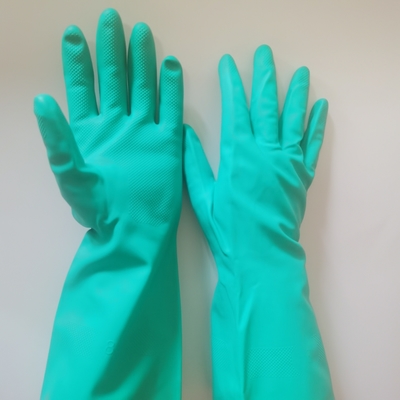 protección química XL de los guantes del nitrilo 15mil 13 pulgadas de guantes resistentes solventes del nitrilo