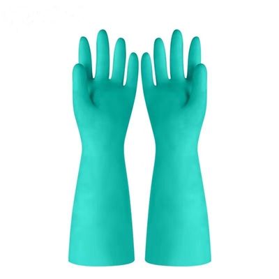 Latex Free Green Nitrile Hand Glove Offering 15 to 18 Mil Thickness Perfect for Medical Examination Chemical and Industrial
