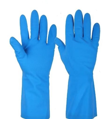 13 Mil Blue Nitrile Glove Household que limpia guantes resistentes químicos
