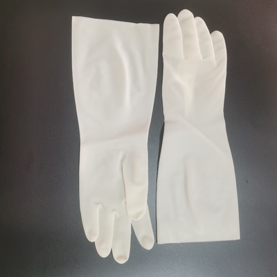Guante blanco del nitrilo de la cocina del lavaplatos del hogar impermeable de los guantes los 38cm