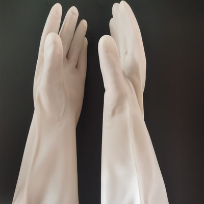 Guantes blancos durables de la cocina de la milipulgada los 320CM del guante 13 del nitrilo para los platos que se lavan
