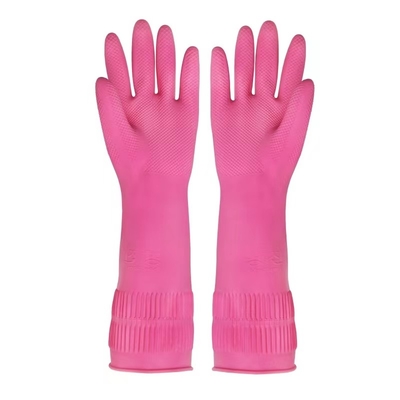 el látex anti de limpieza de la salida los 38CM de los guantes de la cocina 100G/Pair alineó guantes