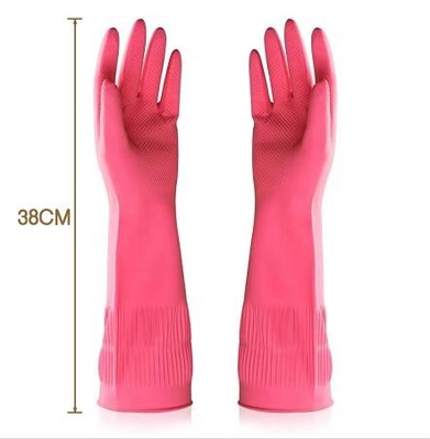 guantes de limpieza extralargos de 100G/Pair los 38CM reunidos alineando guantes extralargos del plato