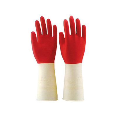 Cocina industrial del guante los 32CM del látex del hogar reunida alineando el guante del lavado del plato