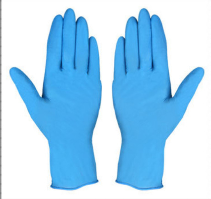 Guantes azules industriales medios del nitrilo 4.5g de los guantes industriales disponibles médicos del nitrilo