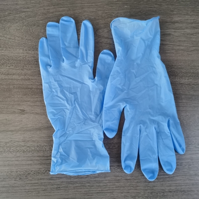 guantes disponibles disponibles del examen del nitrilo del hospital los 24CM del guante del nitrilo 4.5g