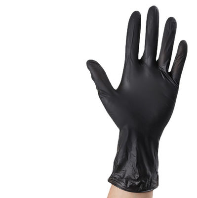 Embalaje Cantidad 100pcs bolsa Resistencia al ácido Guante de nitrilo negro Guantes de grado industrial adecuados para el manejo de sustancias ácidas corrosivas