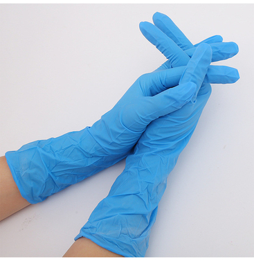 El azul disponible 12 del guante del nitrilo de Cleaninbg avanza lentamente el examen médico de 300M M
