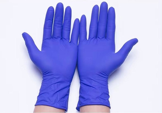 Guantes industriales del examen del nitrilo del gramo 4.5g del guante disponible púrpura del nitrilo del espesamiento