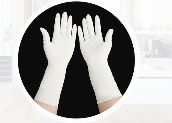 Guante blanco médico del nitrilo del examen 300M M del guante disponible del nitrilo de la categoría alimenticia