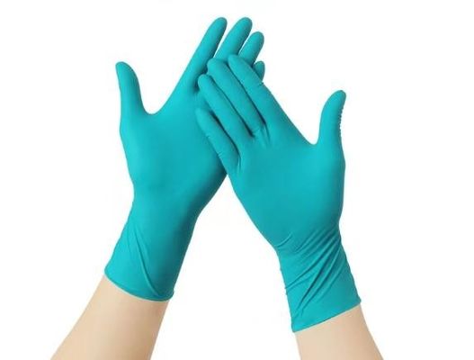 Guante disponible del nitrilo del OEM ningún grueso del polvo guantes protectores de 4-6 mil para las configuraciones médicas industriales y de laboratorio