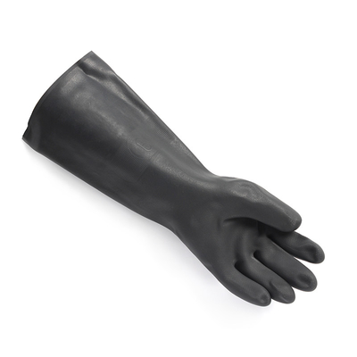 25 guantes de goma del neopreno de la resistencia de rasgón de Mil Chemical Neoprene Gloves 330m m