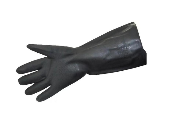 Guantes químicos Diamond Grip del neopreno de la resistencia solvente 330m m resistentes