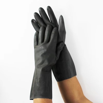Guantes resistentes químicos del neopreno negro 13 pulgadas de alcohol resistente