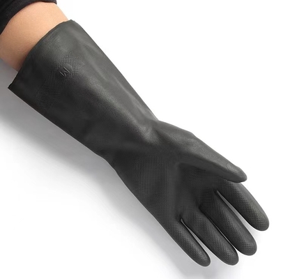 Los guantes químicos del neopreno resistente 13 pulgadas de neopreno industrial cortaron guantes resistentes