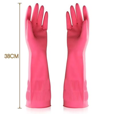A prueba de agua extra larga manguita guantes de látex no desechables en pequeño mediano grande x grandes tamaños flexible y cómodo ajuste