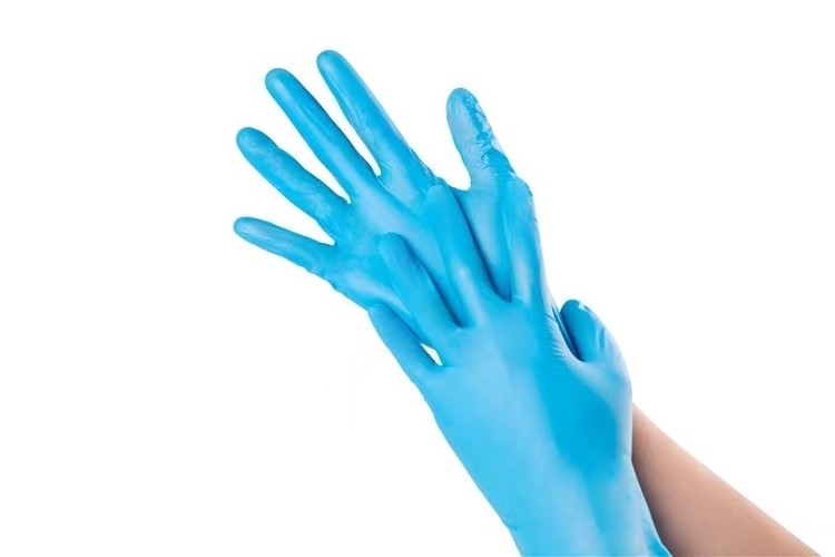 Guante de vinilo desechable de 9 pulgadas de longitud con agarre texturizado ideal para aplicaciones industriales médicas y de manipulación de alimentos